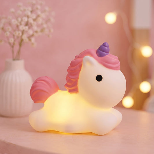 Unicorn LED Night Light – Cute Silicone Bedside Lamp for Kids