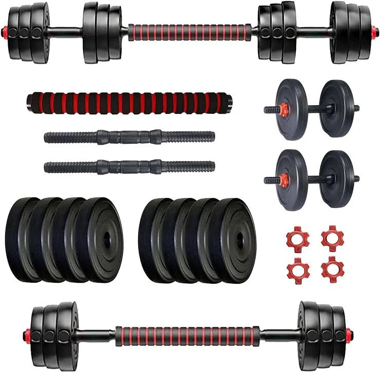 🏋️ Adjustable Dumbbell & Barbell Weight Set